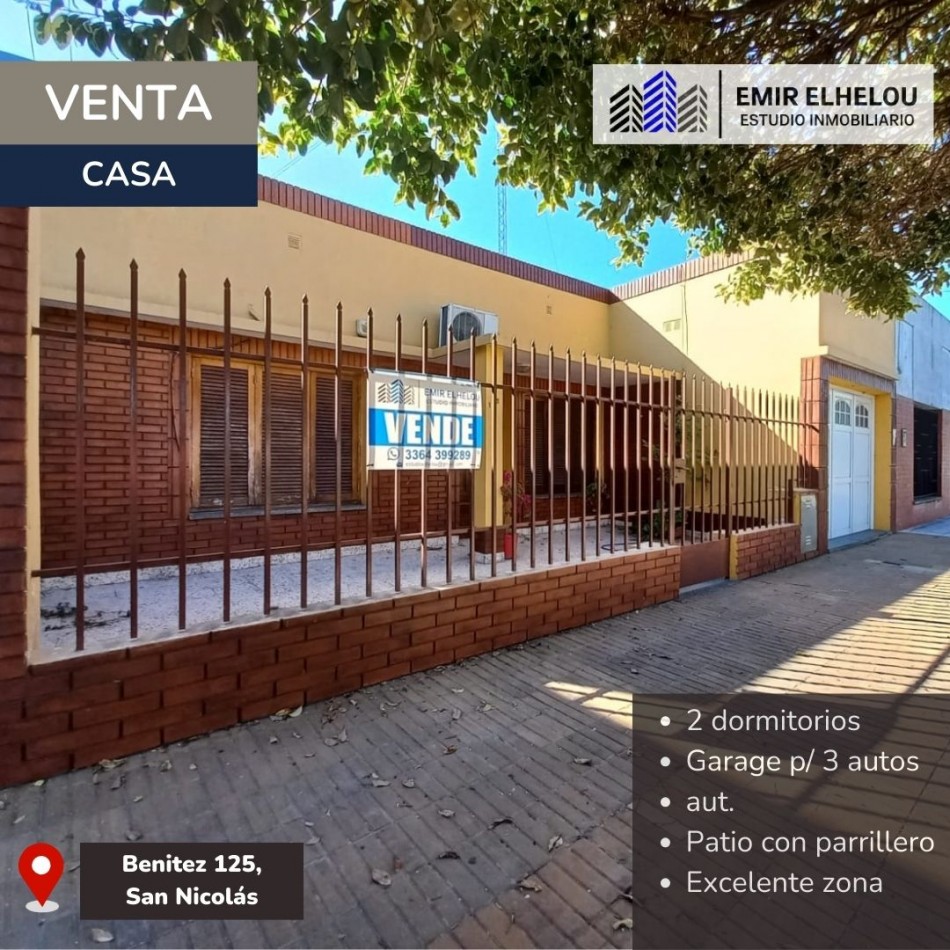 Casa de 2 dormitorios y dep. en Barrio Urquiza