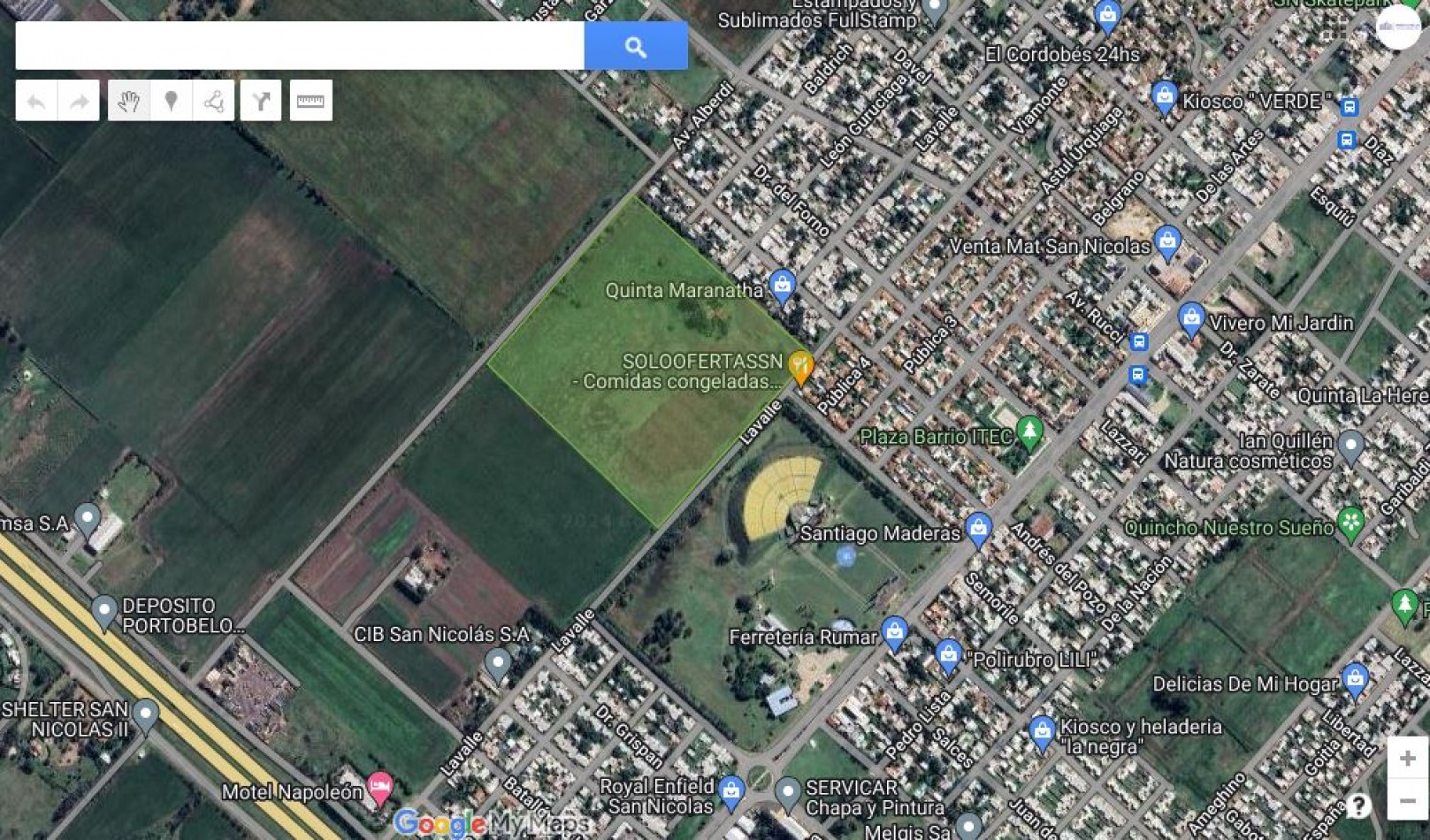 Campo de 11 hectareas s/ Av. Alberdi atras de ITEC