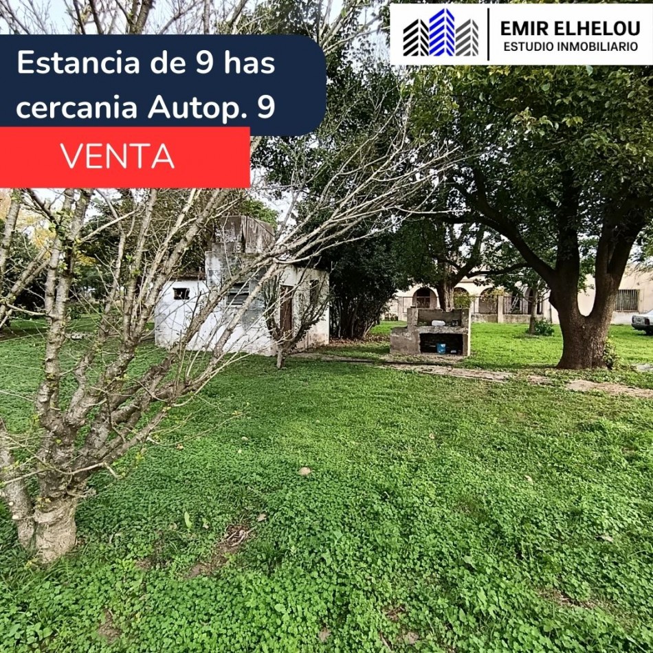 Campo de 9 hectareas en San Nicolas