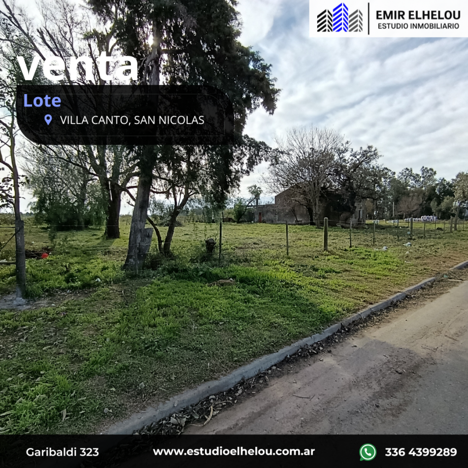 GRAN LOTE DE 2303 MT² UBICADO EN VILLA CANTO