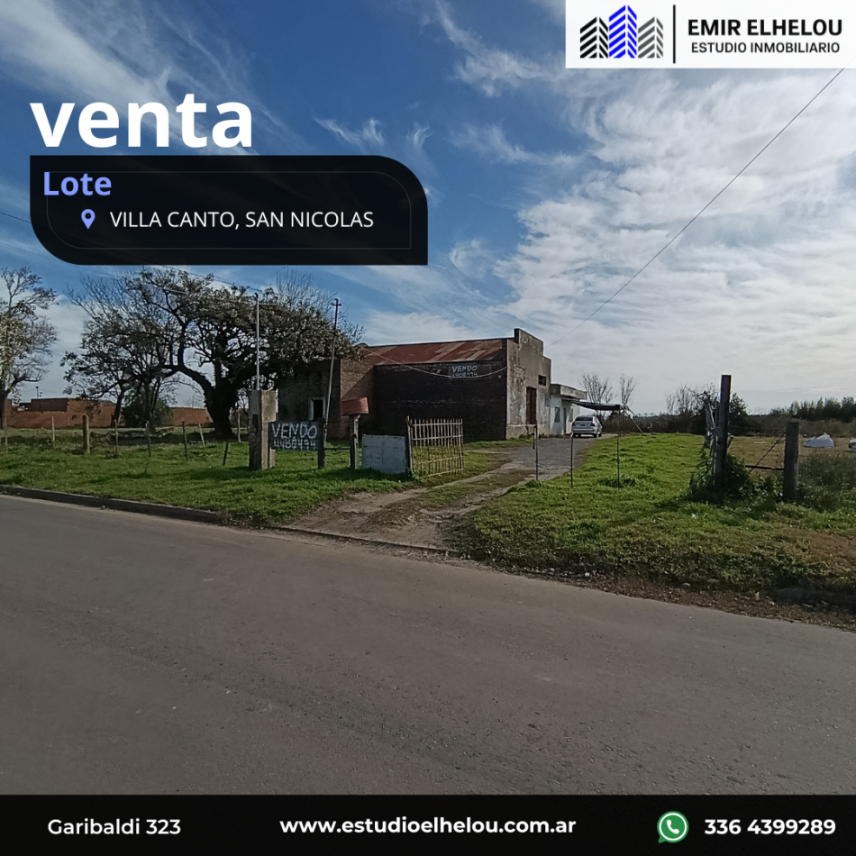 GRAN LOTE DE 2303 MT² UBICADO EN VILLA CANTO