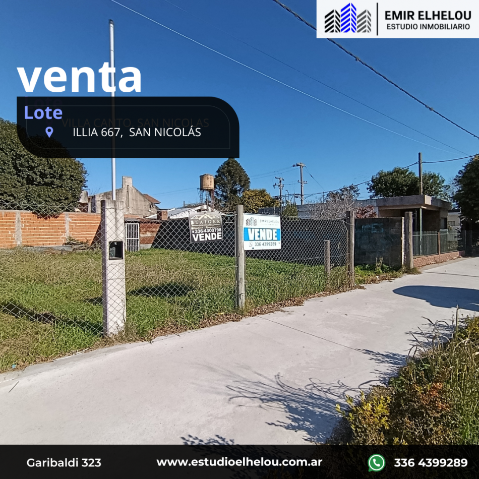 Excelente Lote ubicado en Presidente Illia 667