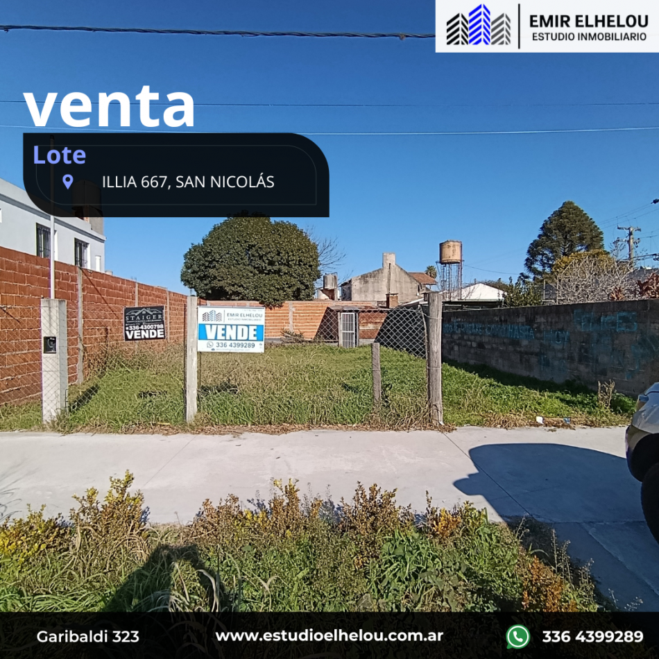 Excelente Lote ubicado en Presidente Illia 667
