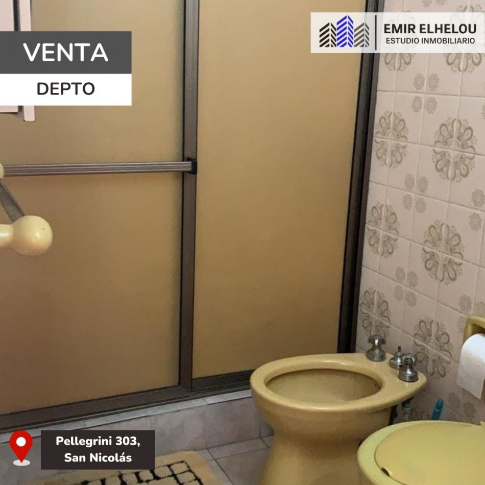 Departamento de dos dormitorios con cochera en Pellegrini 303