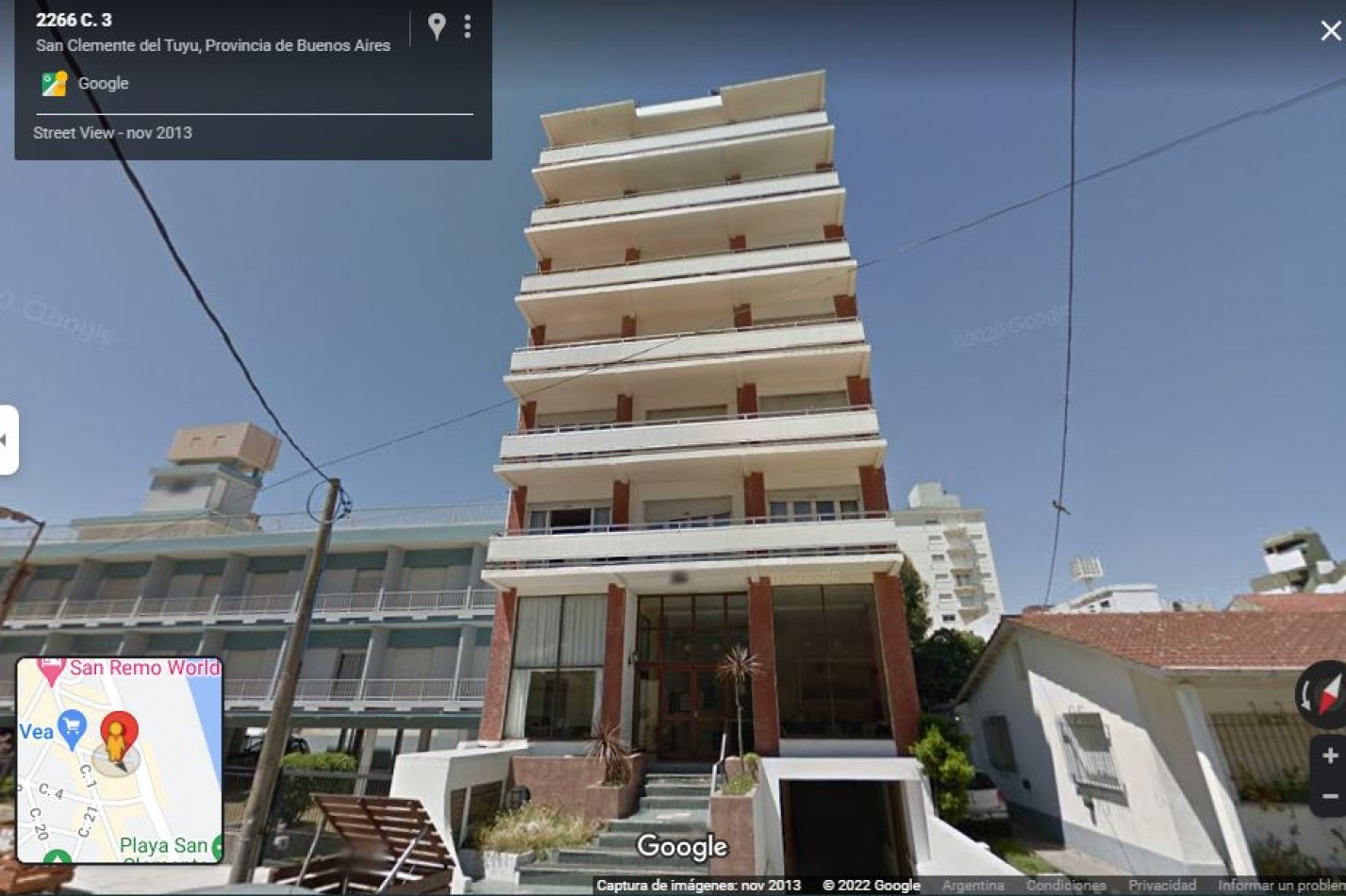 Monoambiente amoblado con cochera en San Clemente del Tuyu