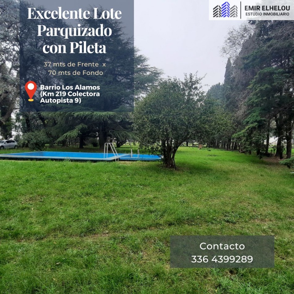 Lote para casa quinta sobre Colectora Autopista 9 (Alt. Villa General Savio)