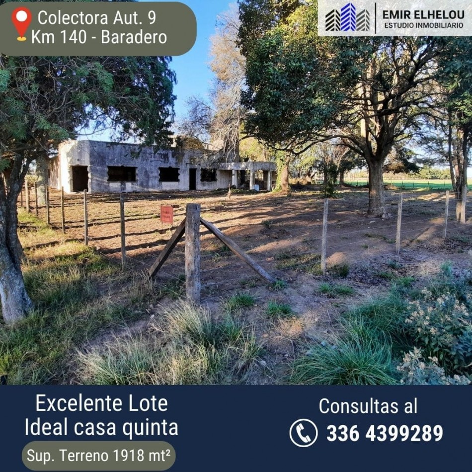 Gran Lote s/ Autopista 9 altura Baradero.