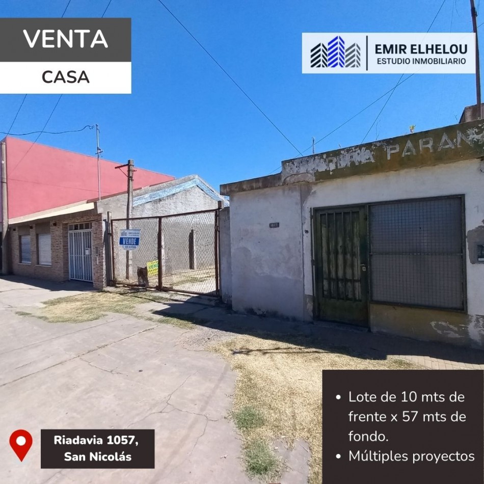 Gran Lote en ideal Inversion en Rivadavia 1057