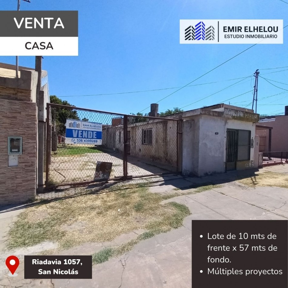 Gran Lote en ideal Inversion en Rivadavia 1057