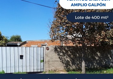 Casa de 2 dorm. a terminar con galpon. Leon Guruciaga 1090
