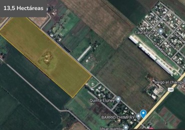 Campo de 13,5 hectareas en Barrio Chimpai Ideal Loteo