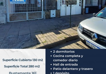 Casa de 2 dormitorios en Bustamante 161