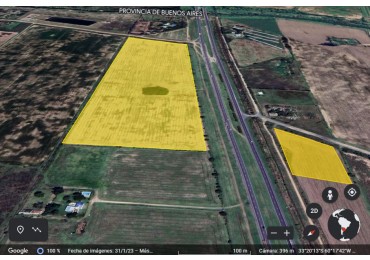 Campo de 13 hectareas sobre Autopista 9