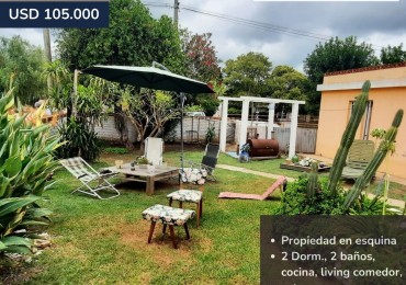 Casa de 2 dormitorios y dependencias en Perez Millan (Partido de Ramallo)