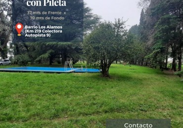 Lote para casa quinta sobre Colectora Autopista 9 (Alt. Villa General Savio)